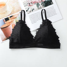 French Style Triangle Cup Deep V Wireless Soft Thin Seamless Bra