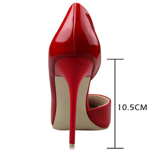 BIGTREE Patent Leather Pump Stilettos