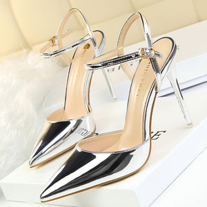 BIGTREE Patent Leather Pump Stilettos