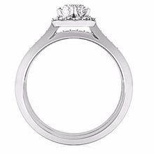 Pear Cut 10kt White Gold Cubic Zircon Wedding Ring Set