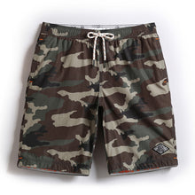 Men's Green Camouflage Pattern Beach Shorts
