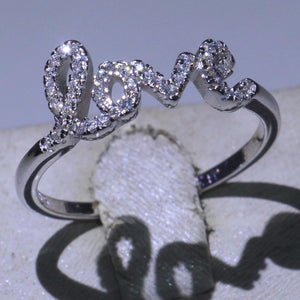 925 Sterling Silver Zircon Wedding Ring